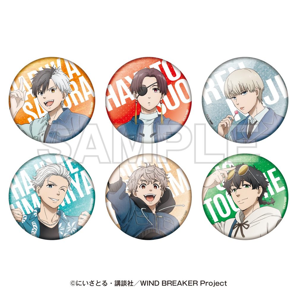 WIND BREAKER -SUMMER WIND VACATION- トレーディング缶バッジ ("Wind Breaker" -Summer Wind Vacation- Trading Can Badge)