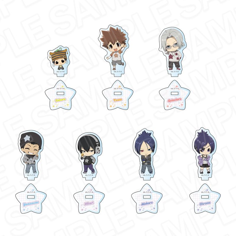 家庭教師ヒットマンREBORN! ミニアクリルスタンド STAR デフォルメVer. ("Reborn!" Mini Acrylic Stand Star Deformed Ver.)