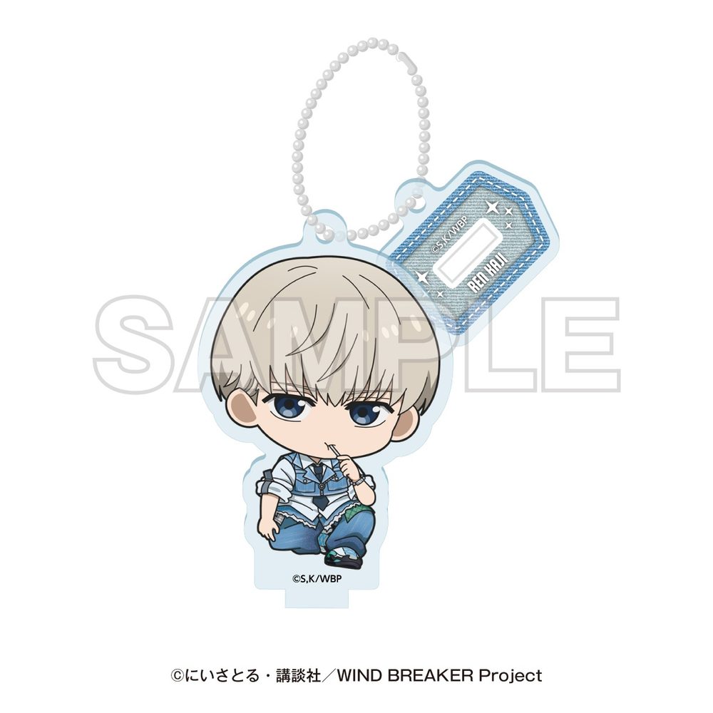 WIND BREAKER -SUMMER WIND VACATION- ミニキャラアクリルスタンドチャーム 梶蓮 ("Wind Breaker" -Summer Wind Vacation- Mini Character Stand Charm Kaji Ren)