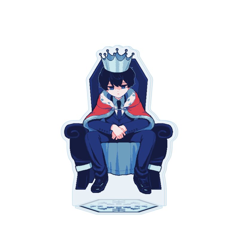 アクリルスタンド 氷点下30度の絶望 01 口無荼毘 王冠Ver.(描き下ろしイラスト) (Acrylic Stand "Despair at minus 30 degrees" 01 Kuchinashi Dabi Crown Ver. (Original Illustration))
