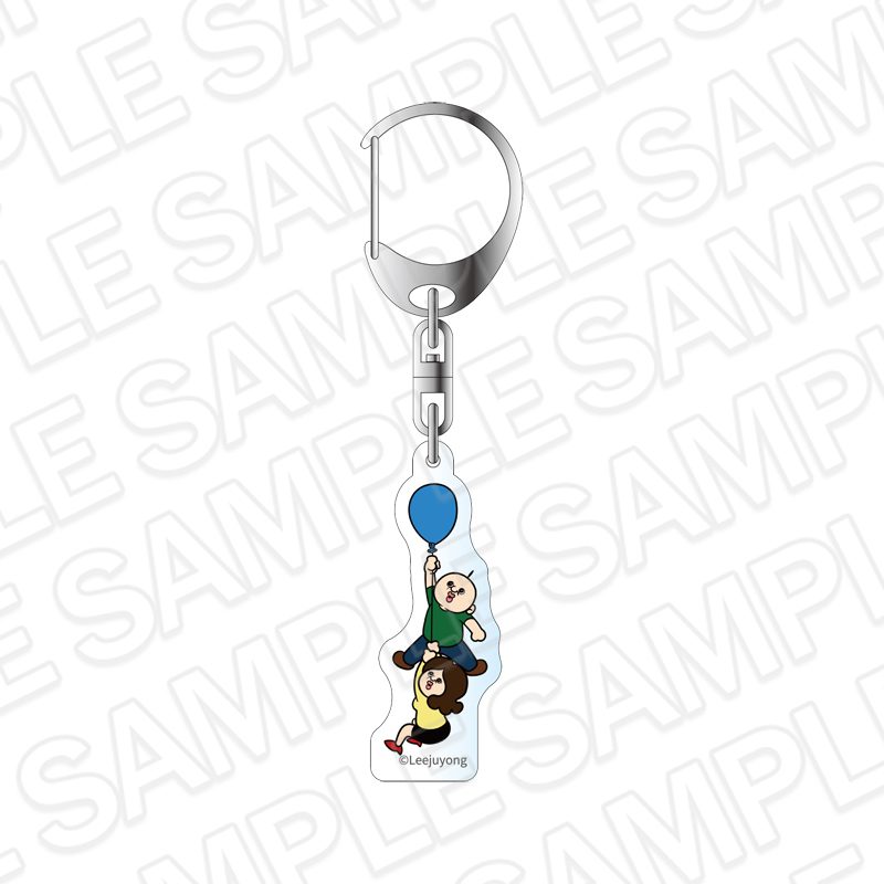 パンパンくんの日常 アクリルキーホルダー B ラブスタグラムVer. ("Bbangbbang's Diary" Acrylic Key Chain B Lovestagram Ver.)