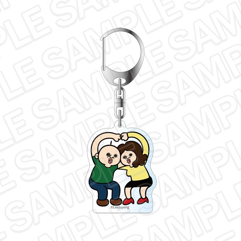 パンパンくんの日常 アクリルキーホルダー C ラブスタグラムVer. ("Bbangbbang's Diary" Acrylic Key Chain C Lovestagram Ver.)