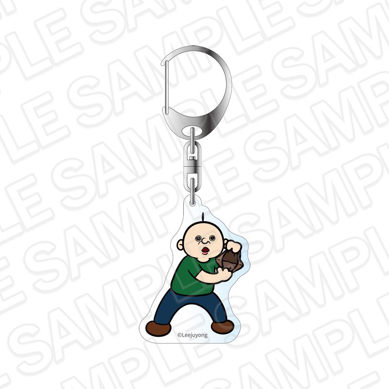 パンパンくんの日常 アクリルキーホルダー D ラブスタグラムVer. ("Bbangbbang's Diary" Acrylic Key Chain D Lovestagram Ver.)