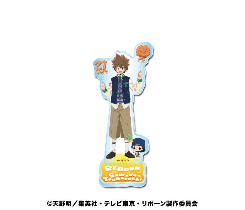 家庭教師ヒットマンREBORN! アクリルスタンド 1 リボーン&沢田綱吉 ("Reborn!" Acrylic Stand 1 Reborn & Sawada Tsunayoshi)