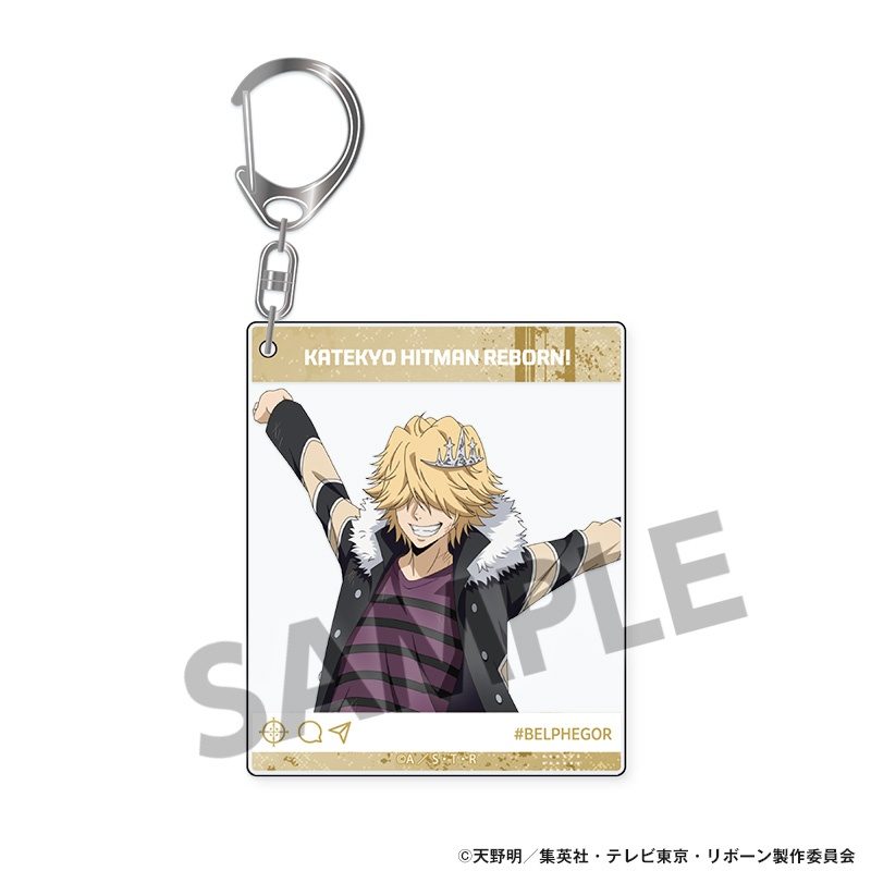 家庭教師ヒットマンREBORN! 描き下ろしアクリルキーホルダー ベルフェゴール(10年後) ("Reborn!" Original Illustration Acrylic Key Chain Belphegor (10 Years Later))