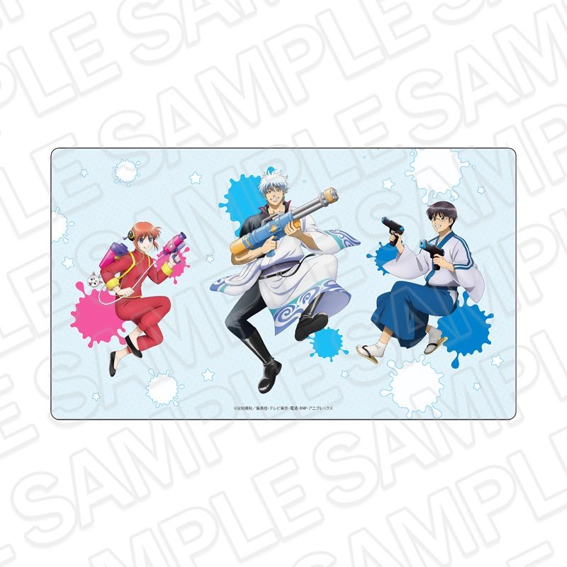 銀魂 ラバーデスクマット 万事屋 水鉄砲Ver. ("Gintama" Rubber Desk Mat Yorozuya Water Gun Ver.)