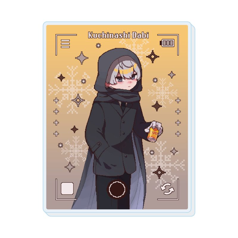 アクリルカード 氷点下30度の絶望 03 口無荼毘(3年後) 冬服Ver.(描き下ろしイラスト) (Acrylic Card "Despair at minus 30 degrees" 03 Kuchinashi Dabi (3 Years Later) Winter Outfit Ver. (Original Illustration))
