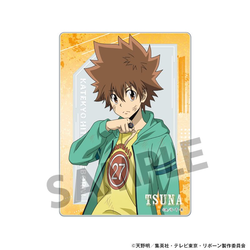 家庭教師ヒットマンREBORN! 描き下ろしアクリルカード 沢田綱吉 ("Reborn!" Original Illustration Acrylic Card Sawada Tsunayoshi)