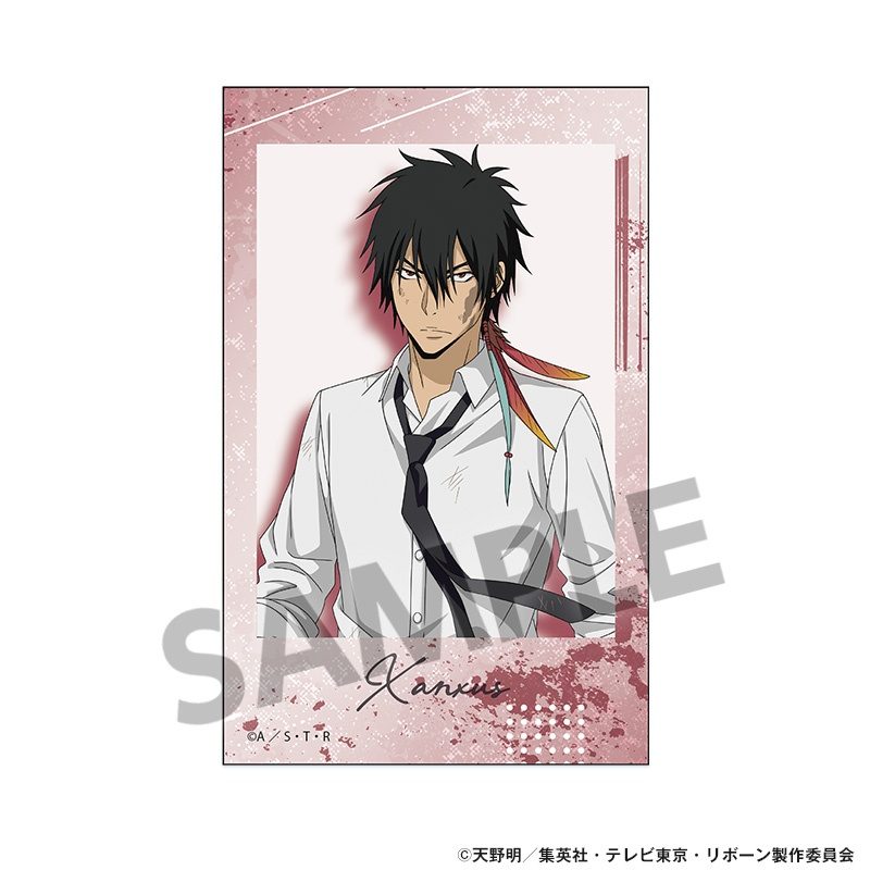 家庭教師ヒットマンREBORN! 描き下ろしインスタントフォト風ステッカー XANXUS(10年後) ("Reborn!" Original Illustration Instant Photo Style Sticker XANXUS (10 Years Later))