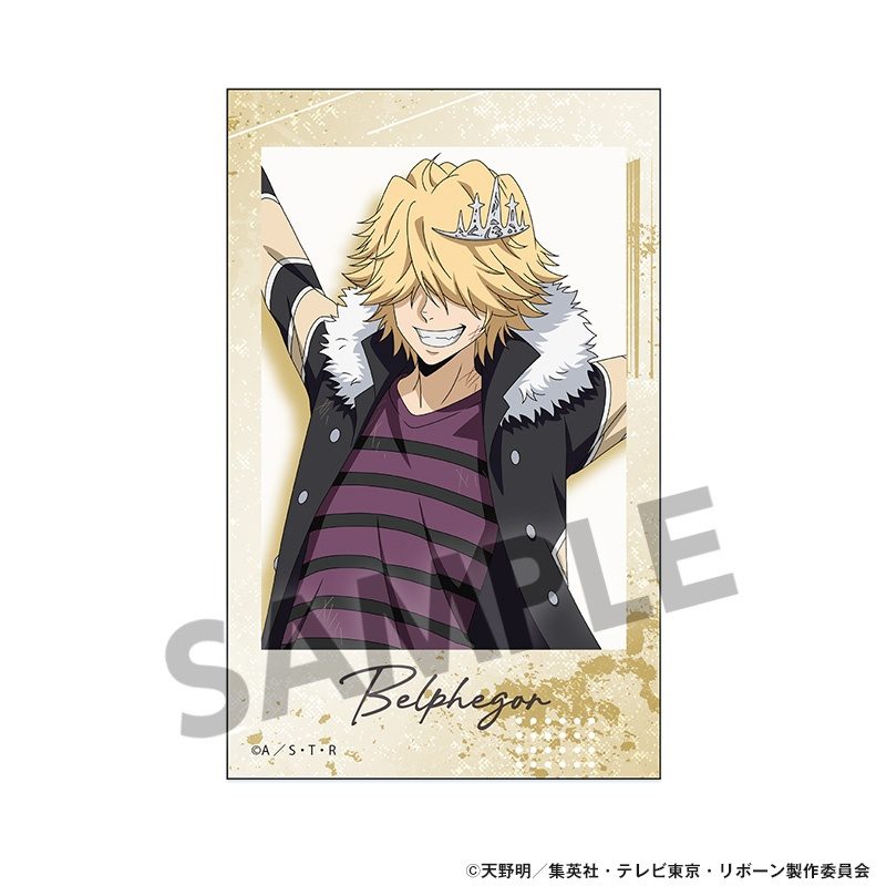 家庭教師ヒットマンREBORN! 描き下ろしインスタントフォト風ステッカー ベルフェゴール(10年後) ("Reborn!" Original Illustration Instant Photo Style Sticker Belphegor (10 Years Later))
