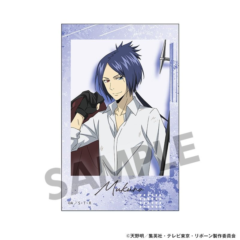 家庭教師ヒットマンREBORN! 描き下ろしインスタントフォト風ステッカー 六道骸(10年後) ("Reborn!" Original Illustration Instant Photo Style Sticker Rokudo Mukuro (10 Years Later))