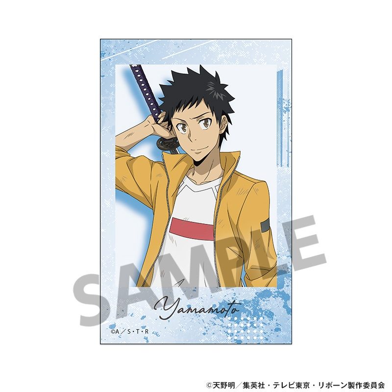 家庭教師ヒットマンREBORN! 描き下ろしインスタントフォト風ステッカー 山本武 ("Reborn!" Original Illustration Instant Photo Style Sticker Yamamoto Takeshi)