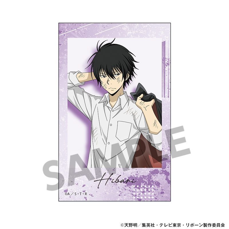 家庭教師ヒットマンREBORN! 描き下ろしインスタントフォト風ステッカー 雲雀恭弥 ("Reborn!" Original Illustration Instant Photo Style Sticker Hibari Kyoya)