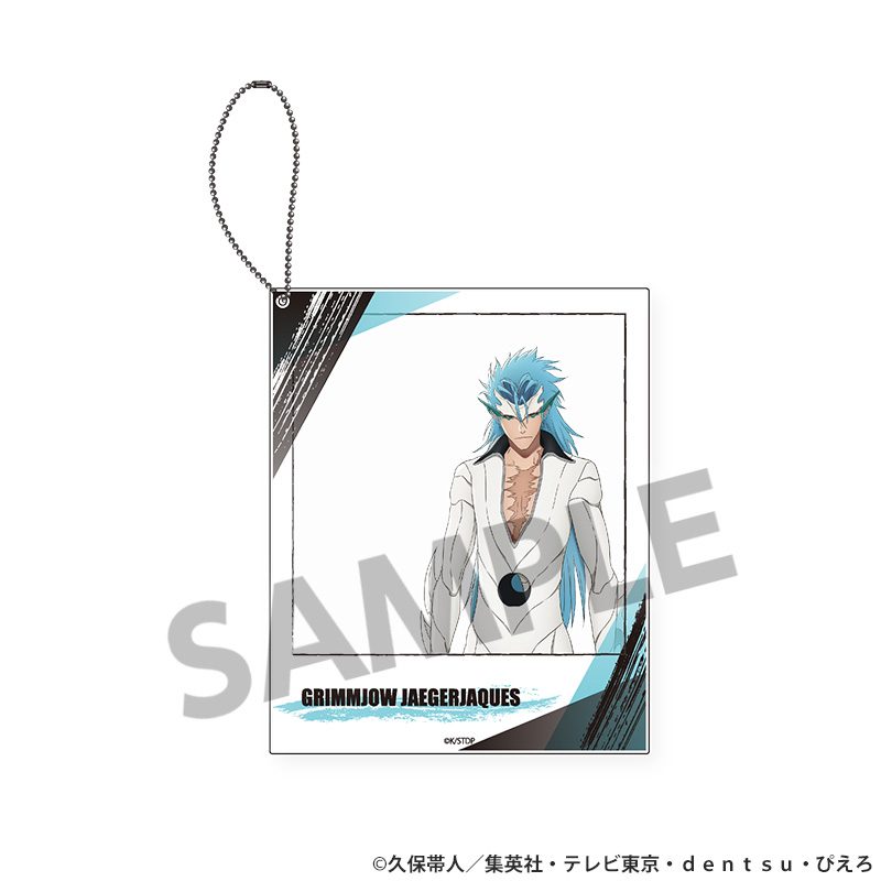 BLEACH 千年血戦篇 ポラロイド風アクリルキーホルダー グリムジョー・ジャガージャック ("Bleach: Thousand-Year Blood War" Polaroid-Style Acrylic Key Chain Grimmjow Jaegerjaquez)