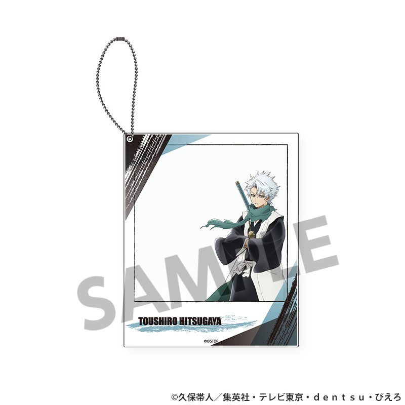 BLEACH 千年血戦篇 ポラロイド風アクリルキーホルダー 日番谷冬獅郎 ("Bleach: Thousand-Year Blood War" Polaroid-Style Acrylic Key Chain Hitsugaya Toushiro)