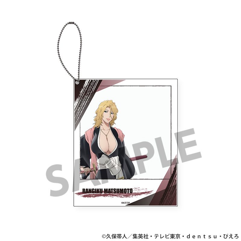 BLEACH 千年血戦篇 ポラロイド風アクリルキーホルダー 松本乱菊 ("Bleach: Thousand-Year Blood War" Polaroid-Style Acrylic Key Chain Matsumoto Rangiku)