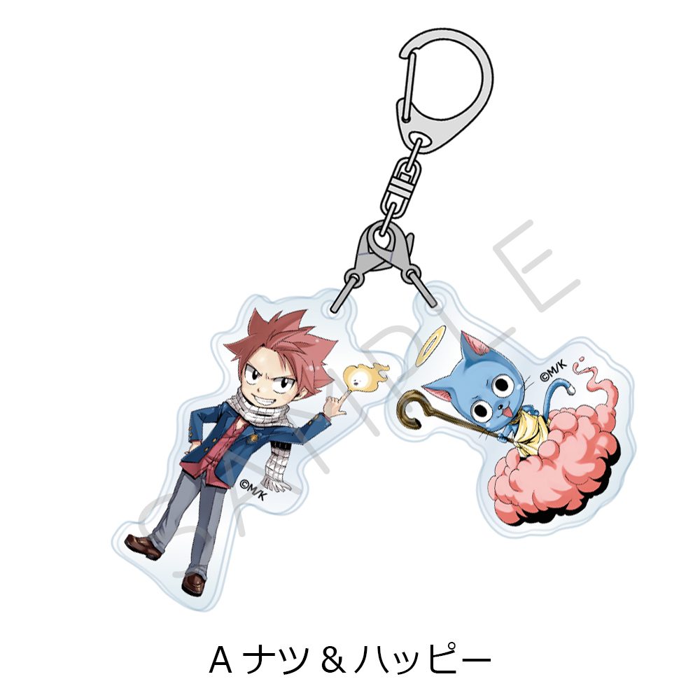 FAIRY TAIL 第2弾 2連アクリルキーホルダー A ナツ&ハッピー ("Fairy Tail" Vol. 2 Twin Acrylic Key Chain A Natsu & Happy)