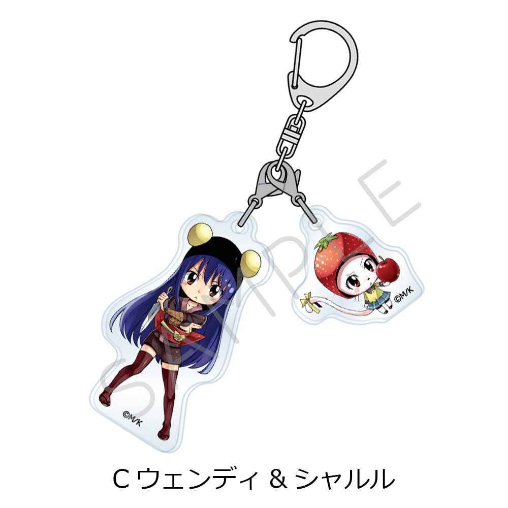 FAIRY TAIL 第2弾 2連アクリルキーホルダー C ウェンディ&シャルル ("Fairy Tail" Vol. 2 Twin Acrylic Key Chain C Wendy & Charles)