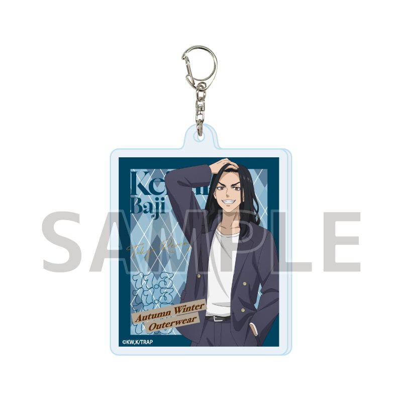 アクリルキーホルダー 東京リベンジャーズ 18 場地圭介 秋冬アウターVer.(描き下ろしイラスト) (Acrylic Key Chain "Tokyo Revengers" 18 Baji Keisuke Autumn and Winter Outerwear Ver. (Original Illustration))