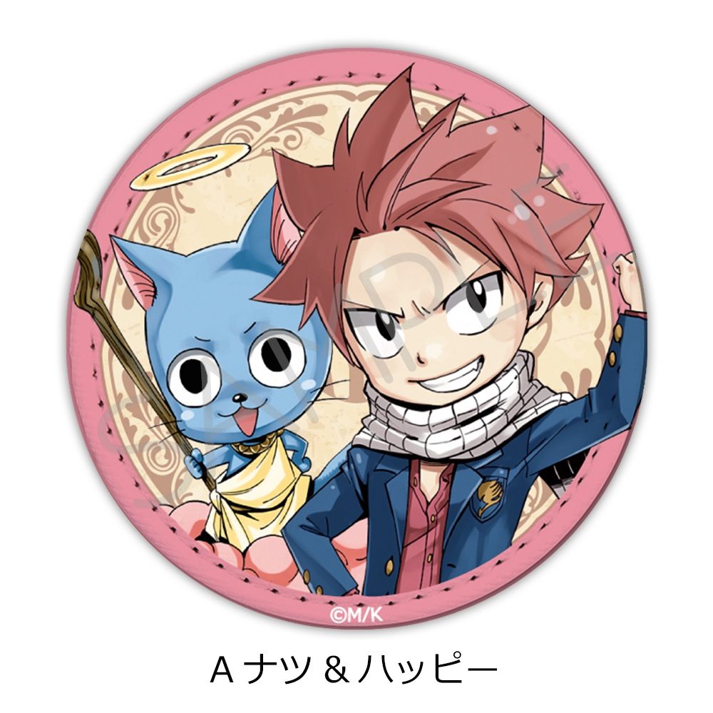 FAIRY TAIL 第2弾 レザーバッジ A ナツ&ハッピー ("Fairy Tail" Vol. 2 Leather Badge A Natsu & Happy)