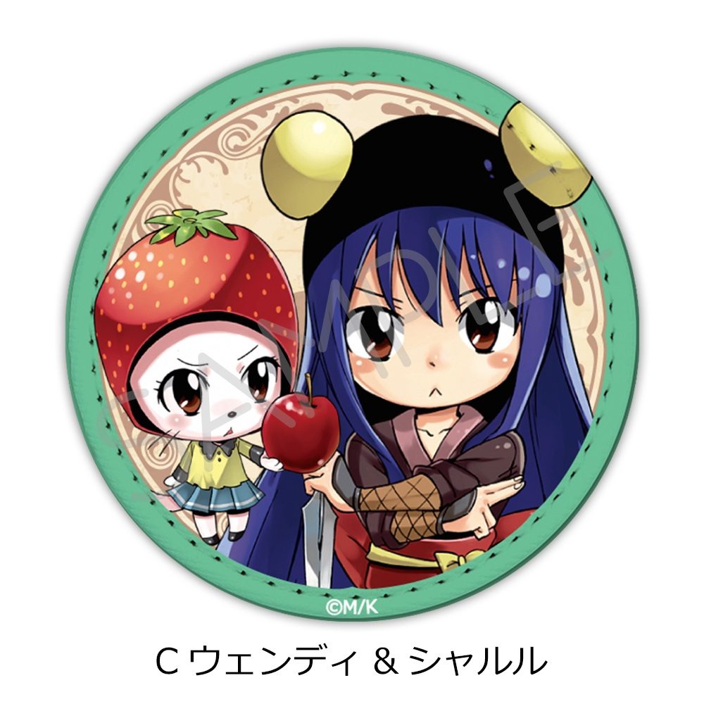 FAIRY TAIL 第2弾 レザーバッジ C ウェンディ&シャルル ("Fairy Tail" Vol. 2 Leather Badge C Wendy & Charles)