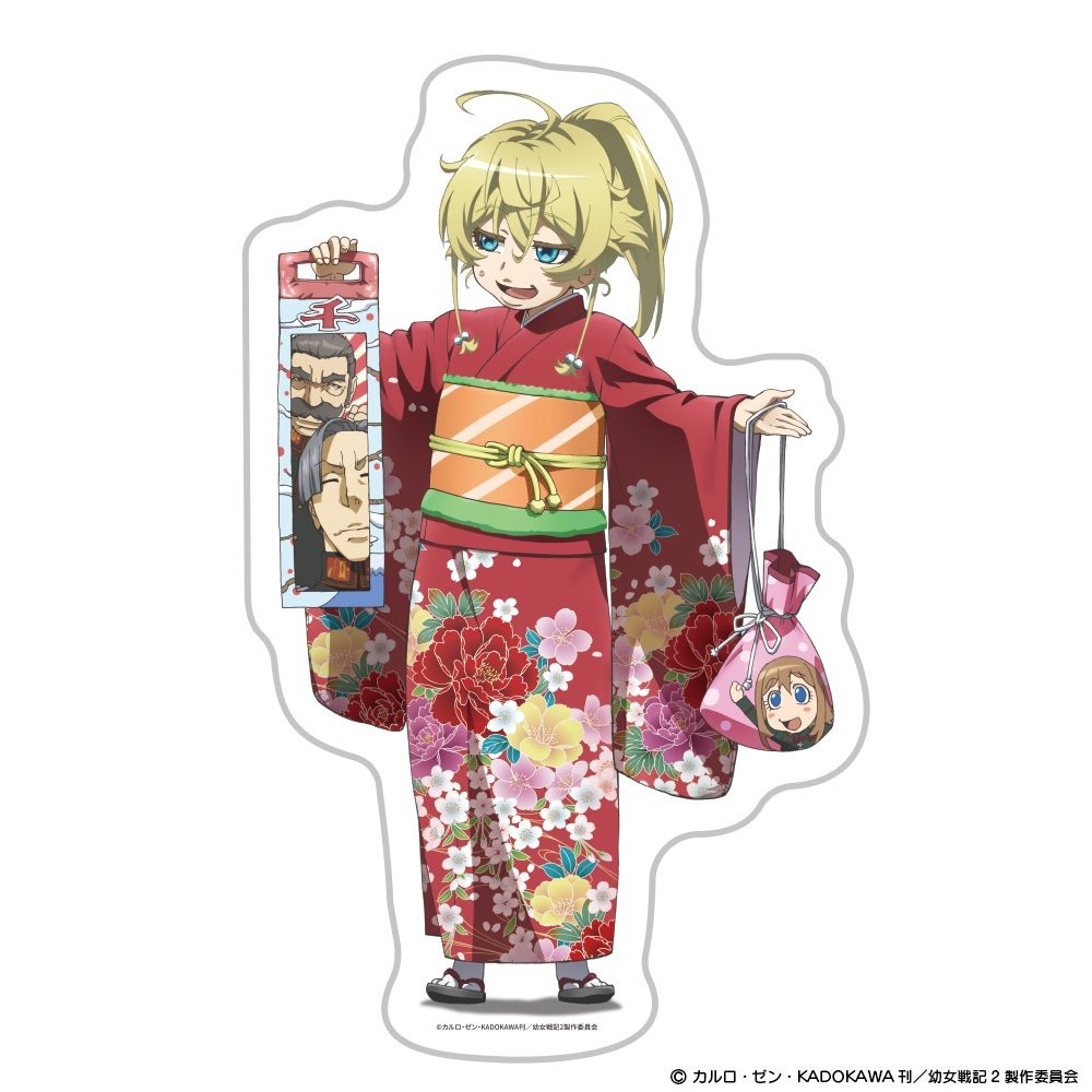 幼女戦記II ダイカットブランケット ターニャ 着物Ver. ("Saga of Tanya the Evil II" Die-cut Blanket Tanya Kimono Ver.)