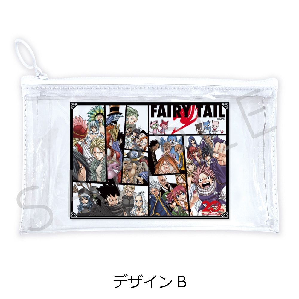 FAIRY TAIL 第2弾 フラットクリアポーチ デザインB ("Fairy Tail" Vol. 2 Flat Clear Pouch Design B)