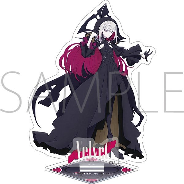 THE RIBBON HERO リボンヒーロー アクリルスタンド ベルベット ("The Ribbon Hero" Acrylic Stand Velvet)