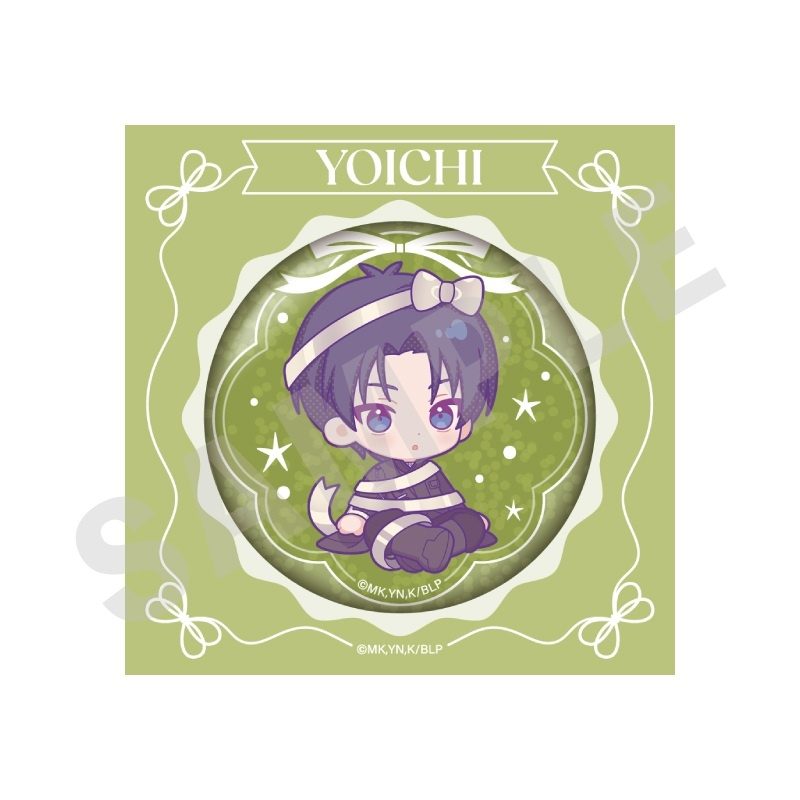 ブルーロック ミニキャラリボンシリーズ キラキラ缶バッジ 潔世一 ("Blue Lock" Mini Chara Ribbon Series Kirakira Can Badge Isagi Yoichi)