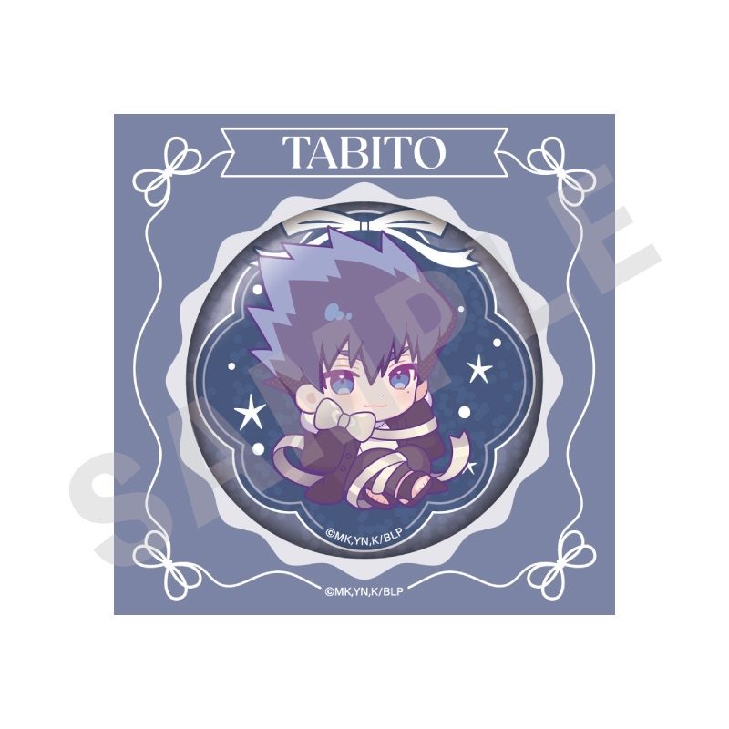 ブルーロック ミニキャラリボンシリーズ キラキラ缶バッジ 烏旅人 ("Blue Lock" Mini Chara Ribbon Series Kirakira Can Badge Karasu Tabito)