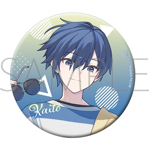 初音ミクシリーズ グリッター缶バッジ KAITO (Hatsune Miku Series Glitter Can Badge KAITO)