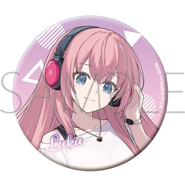 初音ミクシリーズ グリッター缶バッジ 巡音ルカ (Hatsune Miku Series Glitter Can Badge Megurine Luka)