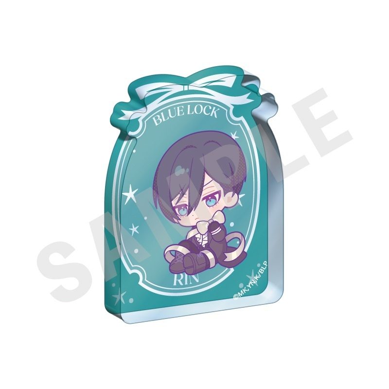 ブルーロック ミニキャラリボンシリーズ ミニアクリルブロック 糸師凛 ("Blue Lock" Mini Chara Ribbon Series Mini Acrylic Block Itoshi Rin)