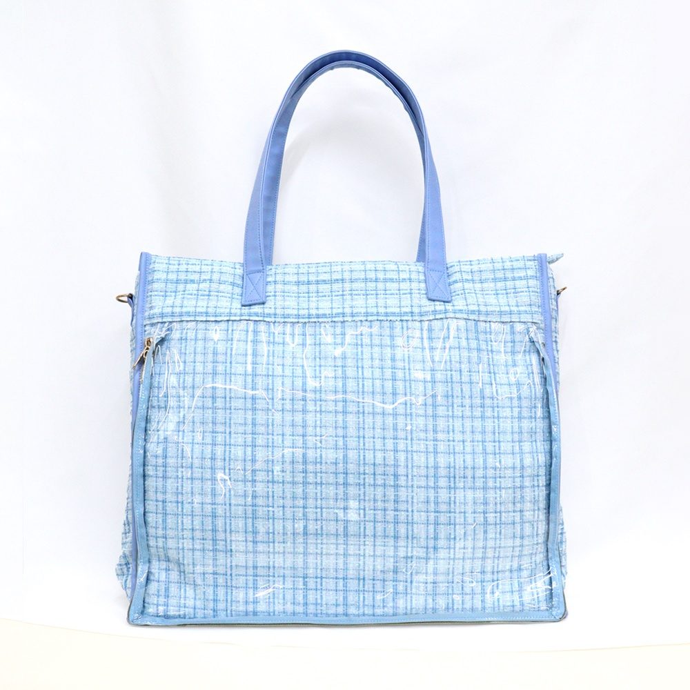 CONC-CO636 推しごとstyle ツイードシリーズ A3痛バック ライトブルー (Oshigoto Style Tweed Series A3 Ita-Bag Light Blue)