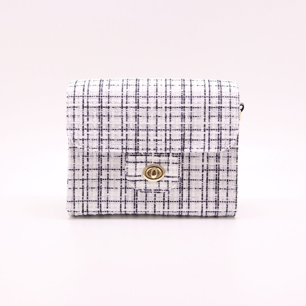 CONC-CO638 推しごとstyle ツイードシリーズ サッチェルバッグ ホワイト (Oshigoto Style Tweed Series Satchel Bag White)