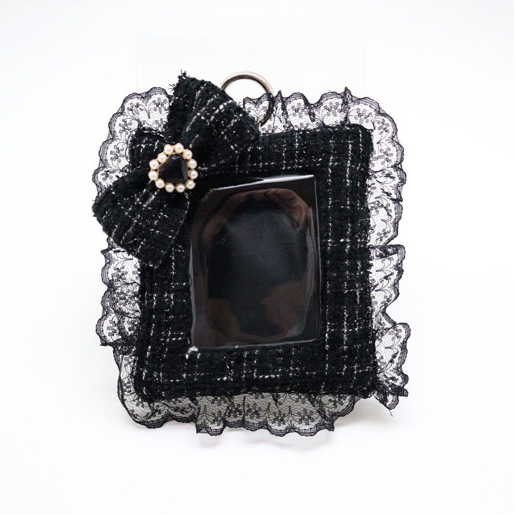 CONC-CO640 推しごとstyle ツイードシリーズ トレカホルダー ブラック (Oshigoto Style Tweed Series Trading Card Holder Black)