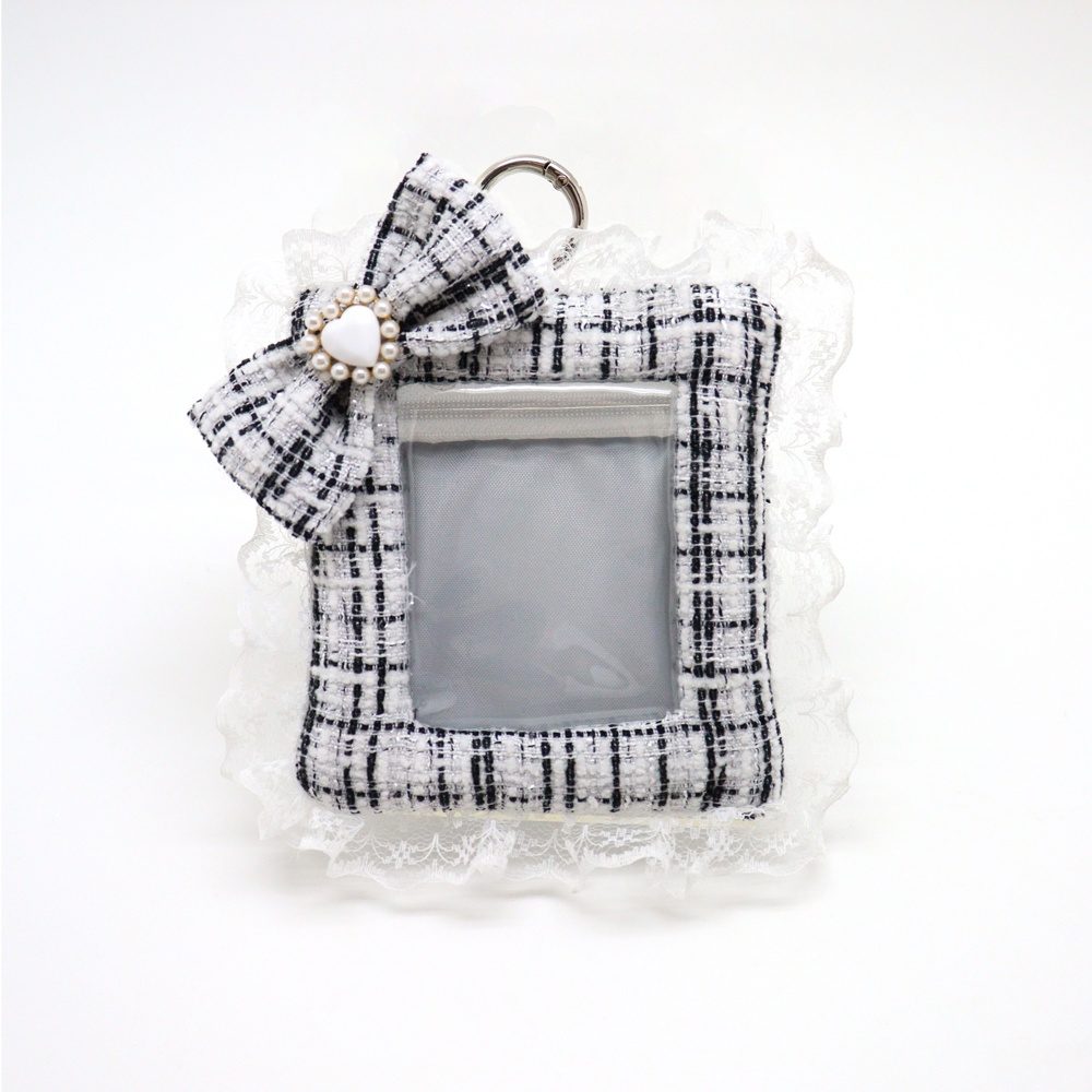 CONC-CO641 推しごとstyle ツイードシリーズ トレカホルダー ホワイト (Oshigoto Style Tweed Series Trading Card Holder White)