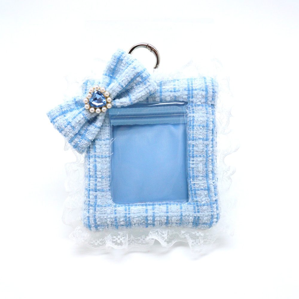 CONC-CO642 推しごとstyle ツイードシリーズ トレカホルダー ライトブルー (Oshigoto Style Tweed Series Trading Card Holder Light Blue)