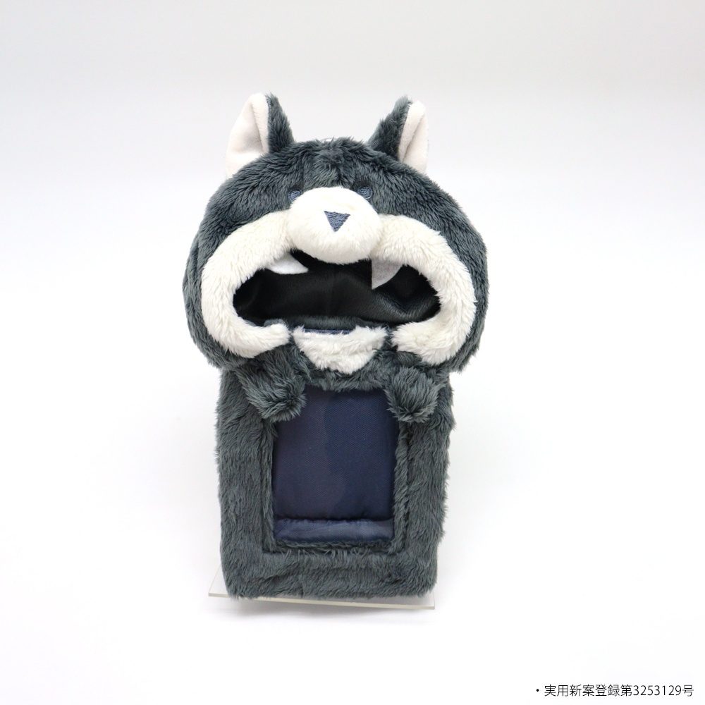 CONC-CO652 nui. ハグぬいトレカケース アニマルシリーズ オオカミ (nui. Hug Plush Trading Card Case Animal Series Wolf)
