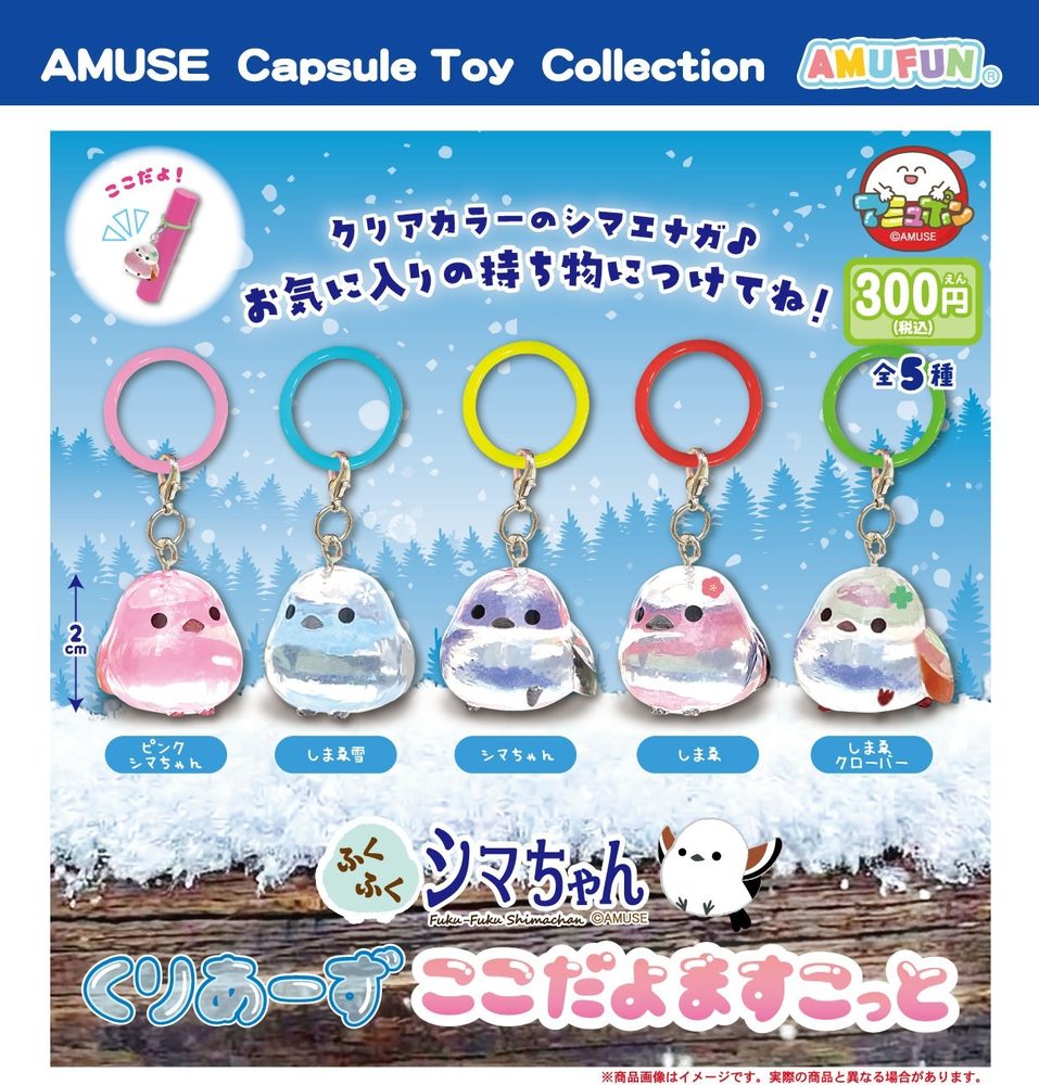 300円カプセル ふくふくシマちゃん くりあーずここだよますこっと (Fuku-Fuku Shima-chan Clears Kokodayo Mascot)
