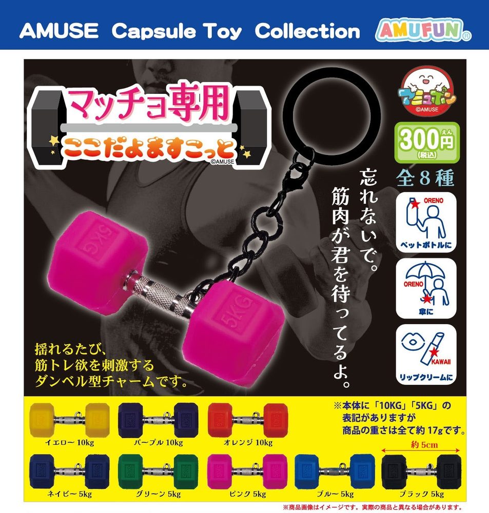300円カプセル マッチョ専用ここだよますこっと (Kokodayo Mascot for Muscular Men)