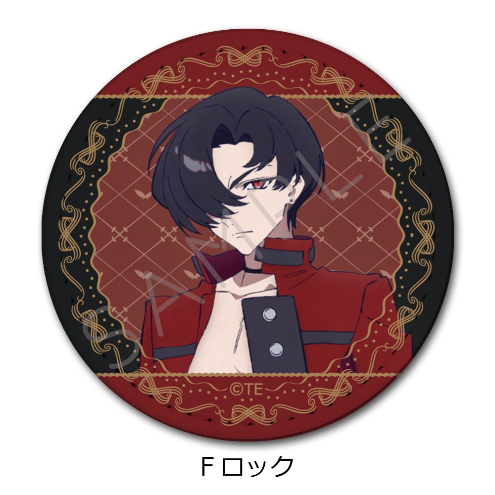 THE RIBBON HERO リボンヒーロー レザーバッジ F ロック ("The Ribbon Hero" Leather Badge F Rock)