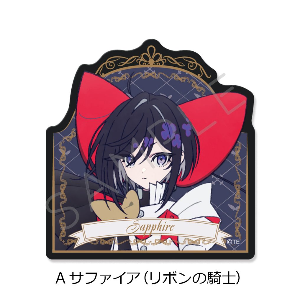 THE RIBBON HERO リボンヒーロー クリアカードステッカー A サファイア(リボンの騎士) ("The Ribbon Hero" Clear Card Sticker A Sapphire (Princess Knight))