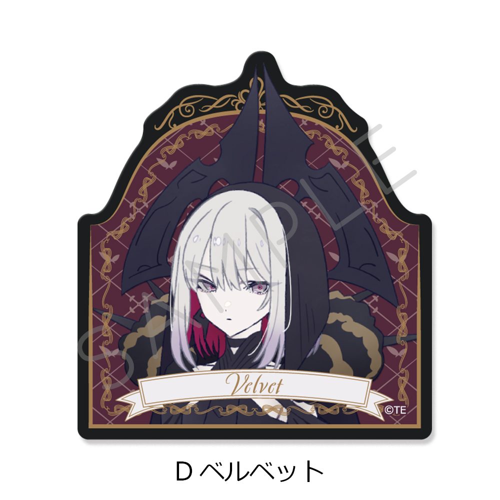 THE RIBBON HERO リボンヒーロー クリアカードステッカー D ベルベット ("The Ribbon Hero" Clear Card Sticker D Velvet)