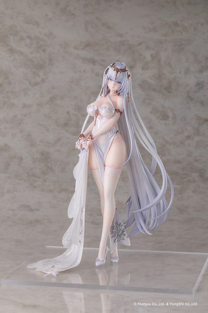 AniGame アズールレーン エムデン 水月のリチェルカーレVer. 1/6スケール塗装済完成品フィギュア(白) (ANIGAME "AZUR LANE" EMDEN: MOONSILVER UNION VER. 1/6 SCALE FIGURE (WHITE))