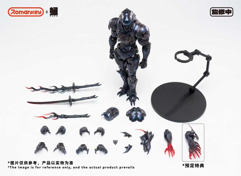 Romankey 蛹シリーズ PP001 鬼蟻 1/12スケール可動フィギュア (ROMANKEY 'PUPA' SERIES PP001 GHOST ANT 1/12 SCALE ACTION FIGURE)