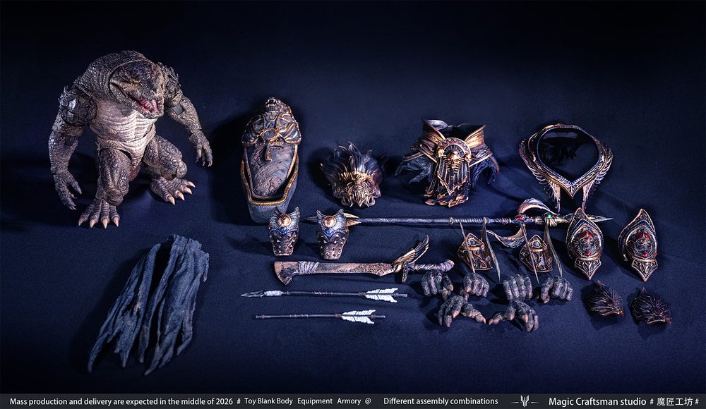 Magic Craftsman studio(魔匠工房) Temple of Chaos(テンプル・オブ・ケイオス)シリーズ Sobek(セベク) Desert Colossus Crocodile(デザート・コロッサス・クロコダイル) 1/12スケール可動フィギュア (MAGIC CRAFTSMAN STUDIO TEMPLE OF CHAOS SERIES SOBEK DESERT COLOSSUS CROCODILE 1/12 SCALE ACTION FIGURE)