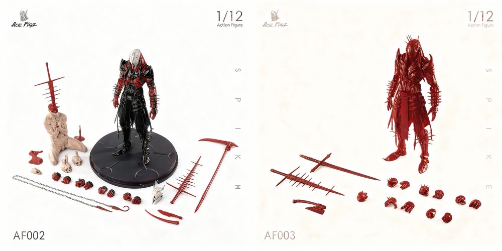 AceFigz Spike 1/12スケール可動フィギュア(2体セット) (ACEFIGZ Spike 1/12 SCALE ACTION FIGURE (SET OF 2))
