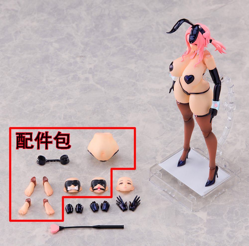 BISHOUCRAFT 逆転バニーガール ニコール 1/12スケール可動フィギュア オプションパーツセット (BISHOUCRAFT REVERSE BUNNY GIRL NICOLE 1/12 SCALE ACTION FIGURE OPTION PARTS SET)