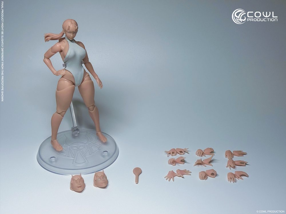 COWL PRODUCTION CP00 鬼 1/12スケール 可動フィギュア(メイク無し) (COWL PRODUCTION CP00 ONI 1/12 SCALE ACTION FIGURE (MAKEUP-FREE EDITION))